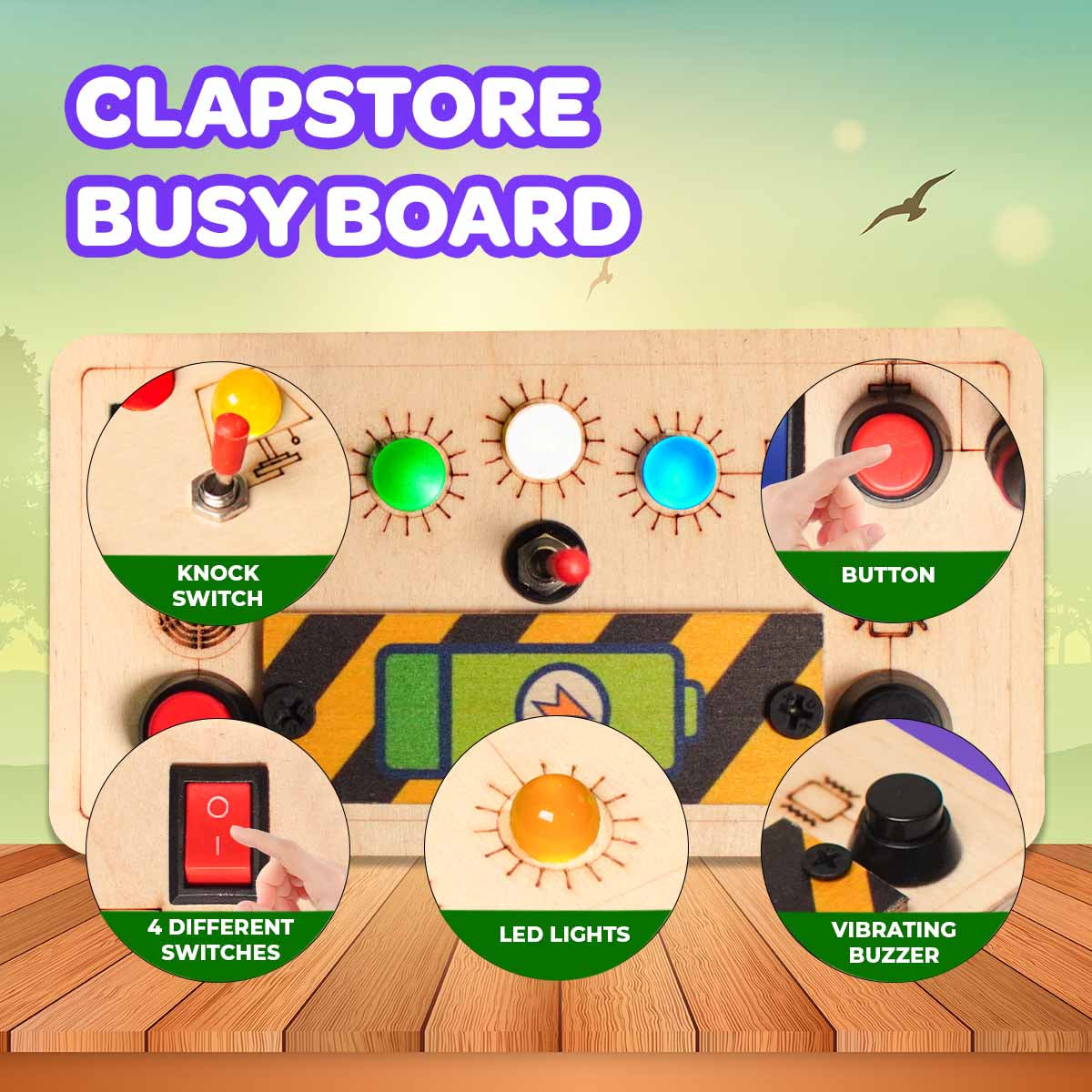 Buzz Lite Montessori Activity Board - Version 5