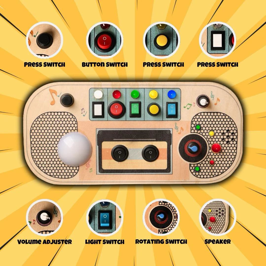 Rhyme House Montessori Rechargeable Busy Board V8
