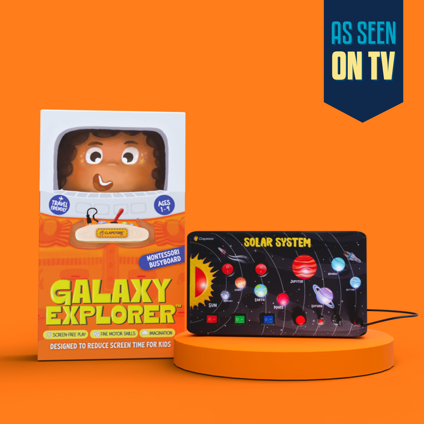 Galaxy Explorer Montessori Busy Board V3 - Rechargeable with Audio Features