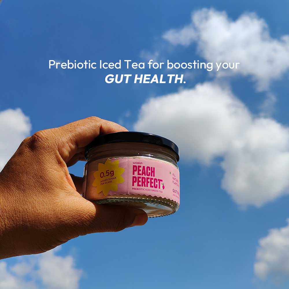 Perfect Peach Prebiotic Iced Green Tea
