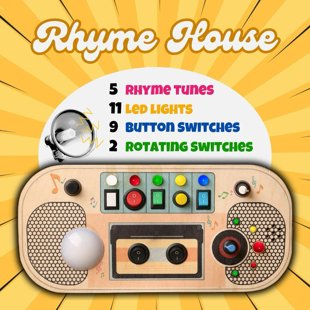 Rhyme House Montessori Rechargeable Busy Board V8